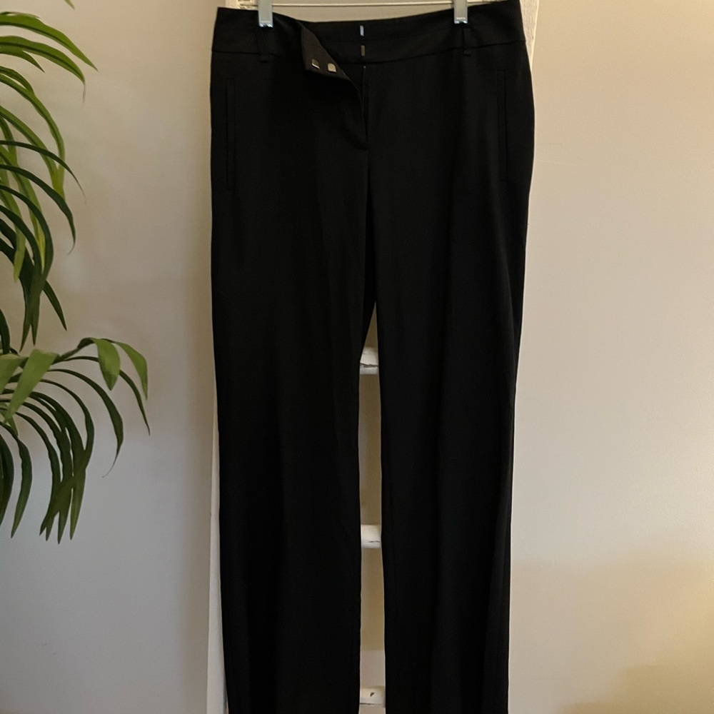 Ann Taylor LOFT Julie Navy Pinstripe Straight Leg Women's Pants